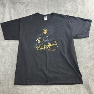 Neil Diamond 2002 Tour Graphic Tee Shirt Size XL Black Double Sided Tour Dates